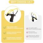 2 Pack Slingshot Replacement Band heavy Duty Wrist Rocket Elastic Rubber Bands