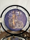 Native American Dream Catcher Wall Hanging With Feathers  Woman   Wolves