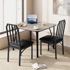   kitchen Chairs Dining Table Set For 4   2 W Upholstered Cushion Chairs Apartmen
