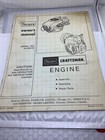 Sears Craftsman Engine Model   143 266122 4 Cycle Owners Manual Parts Book