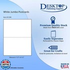 8 5  X 11  Blank White Perforated Cardstock Paper - 2 Per Sheet Breaks To 5 5