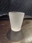 Vtg Las Vegas Frosted White Glass Souvenir Shot Glass 1990s Y2k