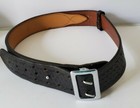 Vtg C  A  Hoffman   Son Basket Weave Black Leather Police Duty Security Belt 38