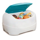 Play Store Toy Chest Large Storage Lightweight Cradle-hinge Lid Easy Clean Kids
