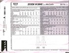 8319 Vintage Mccalls Sewing Pattern Misses 1990s A Line Back Zipper Jumper
