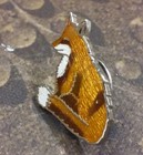 Sitting Fox Pin Badge