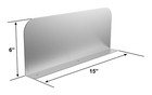 Allstrong S s  Splash Guard 15 x6  For Drop In Hand Sink Etl Approved Sp-s1506