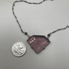 Antique Art Deco Amethyst Signed Czech Glass Necklace Stunning Rare