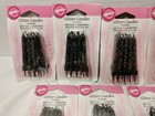 7 Packs Of 2007 Wilton - Black Glitter Candles 2 5-inch - 10 Candles Per Pk New
