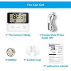 Aquarium Thermometer Digital Fish Tank Thermometer Accurate Water Thermometer