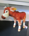 Vtg Steiff Kiwu Okapi Plush Mohair 067709 Original Tags  Ear Button Germany Rare