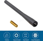 Short Antenna Am fm Mast Black Replacement Fits 2009-2018 Dodge Ram 1500-3500