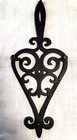 J z h 1952 Teardrop T-18 Cast Iron Trivet Spade Shape 9 