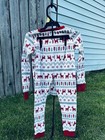 Carter s 4t Christmas Deer Fair Isle Knit Long Sleeve Pajama Set Unisex Kids