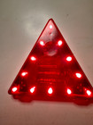 Superbright Led Flashing Hazard Warning Triangle For Cars Caravans Magnetic Feet