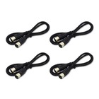 4pack Midi Cable 5-pin Male To Male 3-feet Connecting Wire Audio Studio