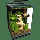 Led Aquarium Kit 5 Gallon Hidden Filtration Glass Tank Day Night Lighting New