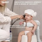 Adjustable Toddler Shower Support Seat 5 Height Foldable Non Slip Armrests