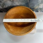 Vintage Primitive Wood Bread Dough Bowl 10 5  Hand Carved Rustic Farmhouse