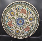 2 Vintage Turkish Kutahya Hand-painted 12 25  Wall Plates  read - Repairs  Chip 
