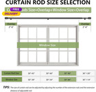 Adjustable Curtain Rod 30   90 Inch Heavy Duty Iron Black For Windows