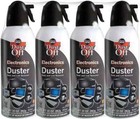 New Canned Air Falcon Dust-off Compressed Computer Gas Duster 10 Oz 4 Pack