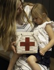 Dresden   Company Red Cross Basket   Protector Set- 2025 New Longaberger Weavers