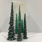 Department 56 Heritage Village 52469  cold Cast  Pencil Pines Accessory Set Of 3