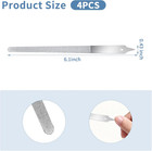 4 Pcs Diamond Deb Nail File  6-inch  Stainless Steel Metal