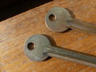 Vintage Mosler Safe Key Blanks 4 1 4  Long 