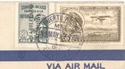 Mexico 1930 Puerto Aereo Central Inauguration Airmail Cover Mixed Franking