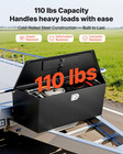49  Trailer Tongue Tool Box  Heavy Duty Steel Storage W  Lock  Weatherproof