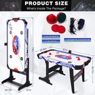 53-inch Stand-up Air Hockey Table With Led Lights - Ultimate Air Hockey Experien