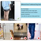 Portable Large Pet Dog Baby Safety Gate Mesh Fence Guard Indoor Home Kitchen