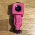 Rare Unique 5 5    Rubber Pink Robot Squishy Squeaky Figure Toy For Kids Or Pets