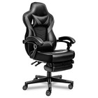 Gaming Chair Computer Racing Swivel Seat Office Chair W  Lumbar Support Footrest