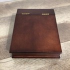 Vintage 1992 The Bombay Company Small Wood Desk Organizer Note Box 6 5 x5 