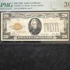  20 1928 Gold Certificate F r  2402 Pmg Vf 30 Paper Money