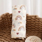 Soft Bamboo Cotton Baby Muslin Swaddle Blanket 120x110cm Newborn Wrap Towel