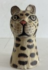 Hand Carved Big Cat Cheetah Leopard Hand Painted Whiskers Jaguar Indonesia 6   