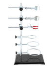 Lab Support Stand Set With Clamp Holders Cast Iron Base Chemistry Metalware Kits