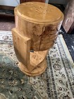 Art Deco Burled Maple Night Stand occasional Table  Beautifully Sculpted
