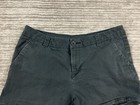 Bcg Shorts Womens 8 Black Chino Cotton Blend