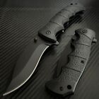 9   black Military Tactical Combat Spring Assisted Open Blade Folding Pocket Knife