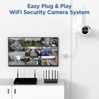 5mp Wireless Security Camera System  10 Channel 2 5k Wifi Nvr  6pcs 3mp Ip Cam