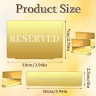 Llmsix 3pcs Gold Reserved Table Signs For Wedding 3 94 X 2 76in  Golden-3pcs