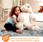 Melissa   Doug Jumbo Burrow Bunny Lop-eared Rabbit Stuffed Plush Animal  21 Inch