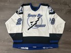 1993 1994 Game Worn Tampa Bay Lightning Nhl Hockey Jersey Marc Bureau  28