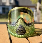 Rare Dyed Yellow green Sprite Fade Clear Jt Axiom Fx-10 Mask Goggle Extra Lenses