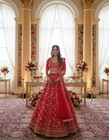 Deep Pink Lehenga Choli Zari Dori Embroidered Bridal Wedding Reception Wear
